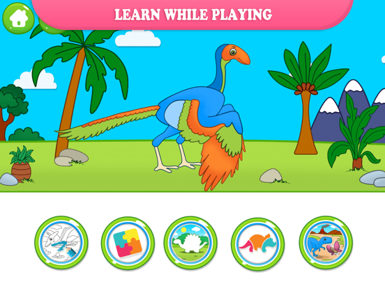 Dinosaur Puzzles for Children iPad screenshot 8 - Entertainment app