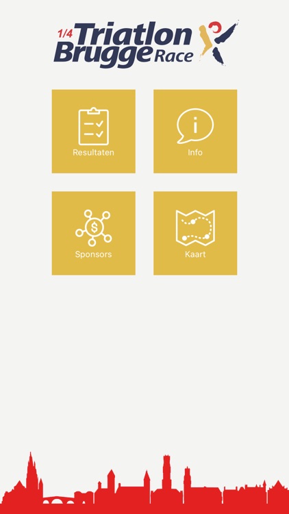 Triatlon door Brugge