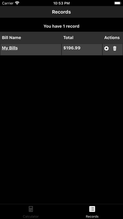 Easy Bill Calculator