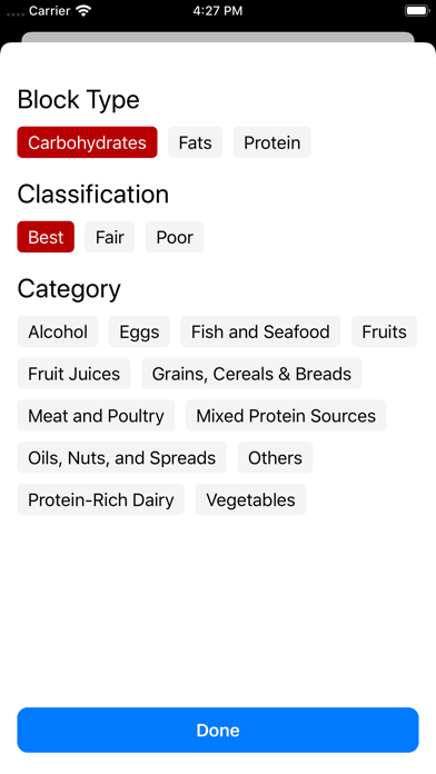 Zone Meal Planner screenshot