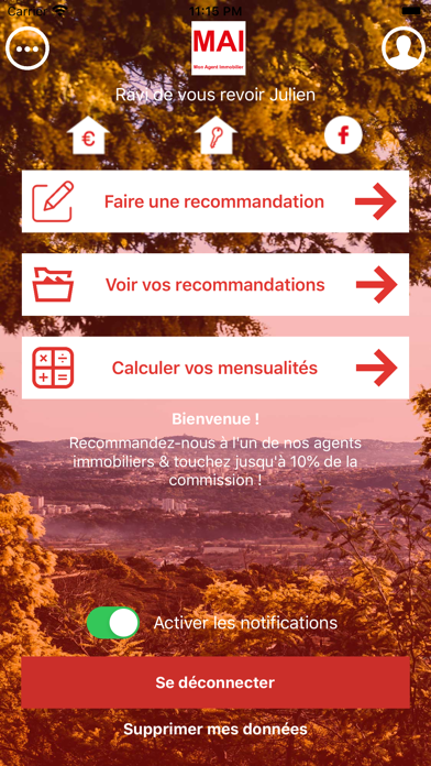 Screenshot #1 pour Mon Agent Immobilier