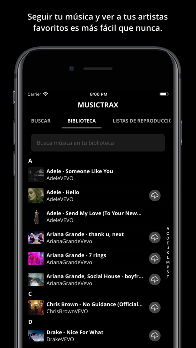 Musictrax - Música ilimitada screenshot 2