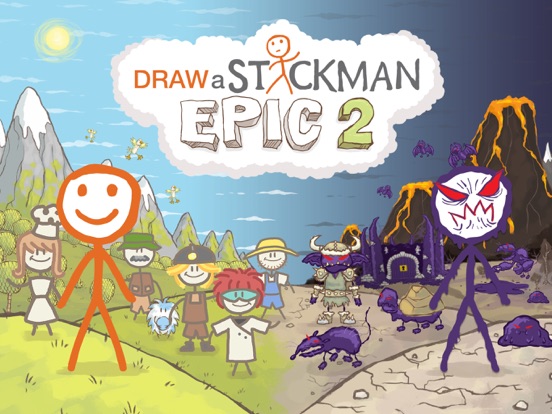 Draw a Stickman: EPIC 2 Pro iPad app afbeelding 1