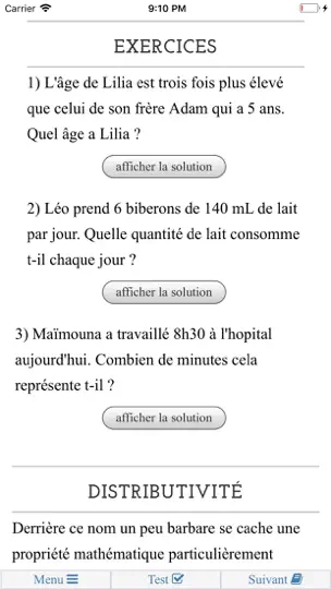 Capture d'écran de Prepa AS-AP sur iPhone 4