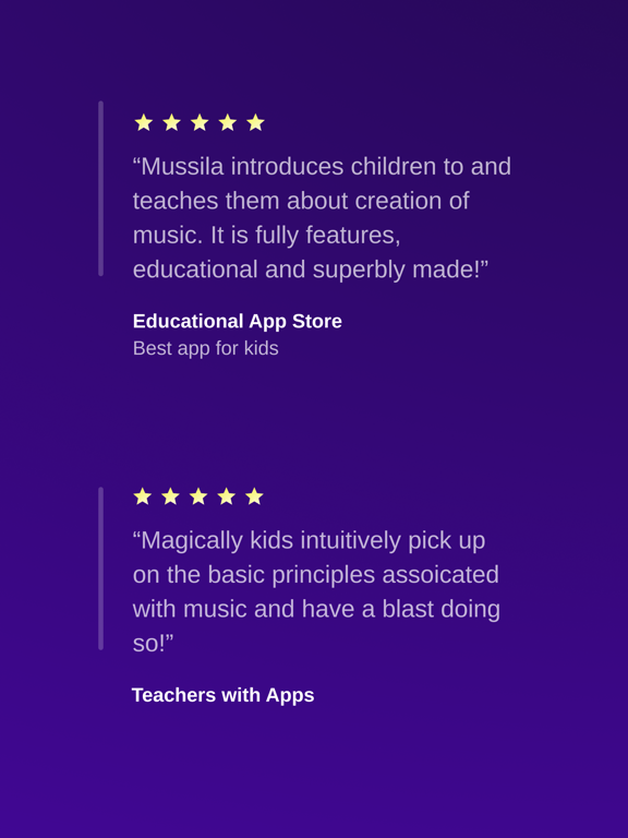 Mussila Music iPad screenshot 8 - Education app