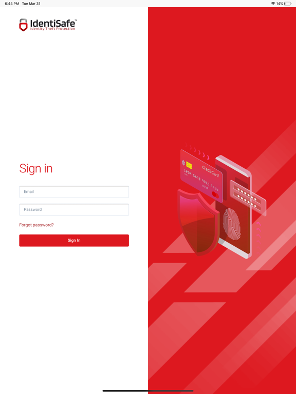 IdentiSafe iPad screenshot 1 - Productivity app