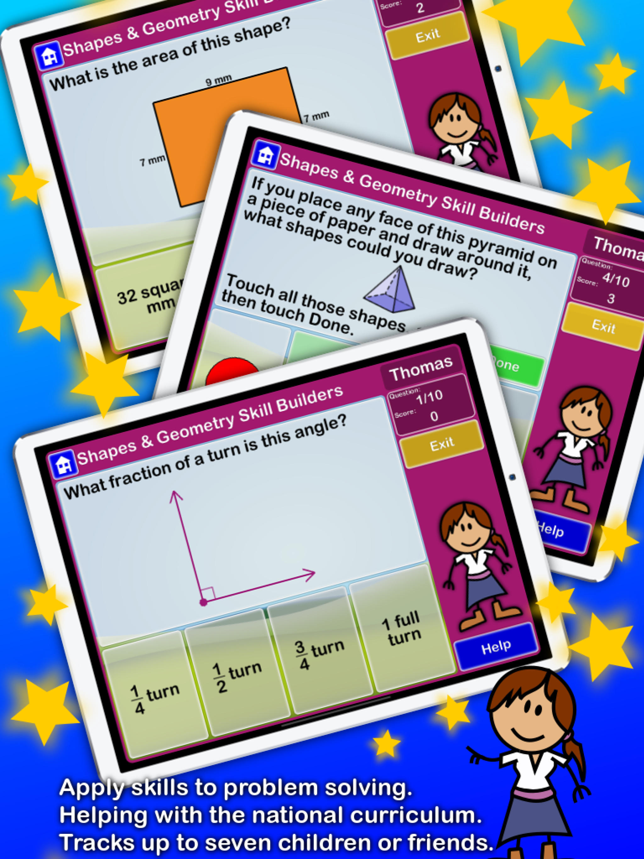 Shapes+Geometry Skill Builders screenshot 6