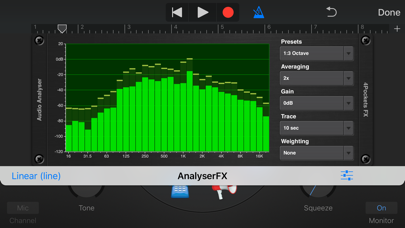 Screenshot #1 pour Analyser & Tuner AUv3 Plugin