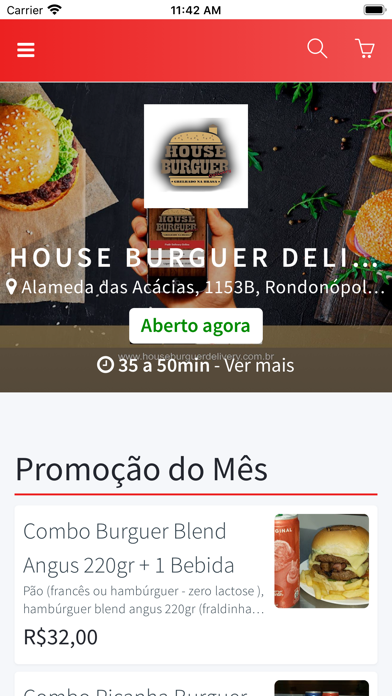 House Burguer Delivery Roo Screenshot