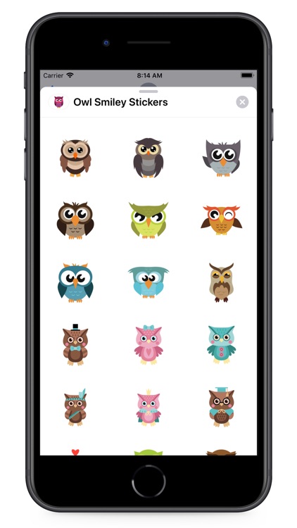 Owl Smiley Stickers screenshot-4