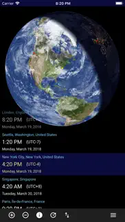 time at globe iphone screenshot 1