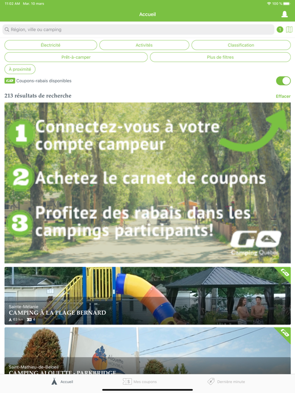Screenshot #4 pour GO Camping Québec
