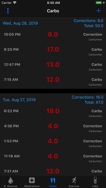 Carburetor Diabetes Manager