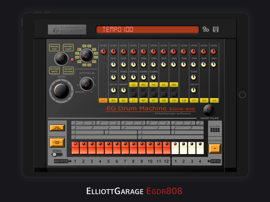EGDR808 Drum Machine HD iPad app afbeelding 1