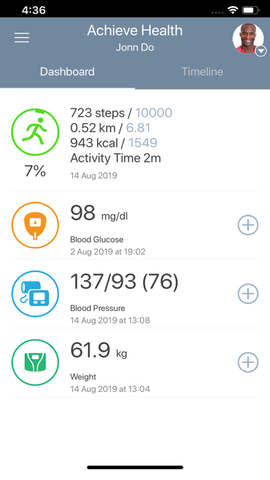 Screenshot #1 pour Achieve Health Connected
