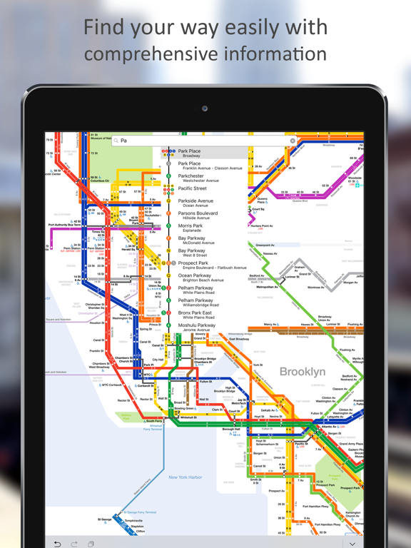 MetroMap NYC - MTA Network iPad screenshot 2 - Travel app