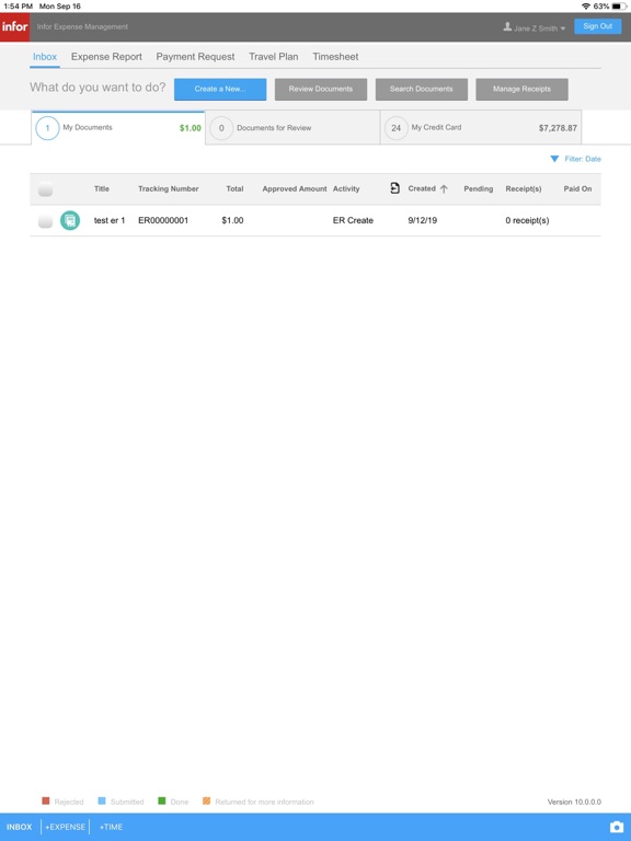 Screenshot #6 pour Infor Expense Management