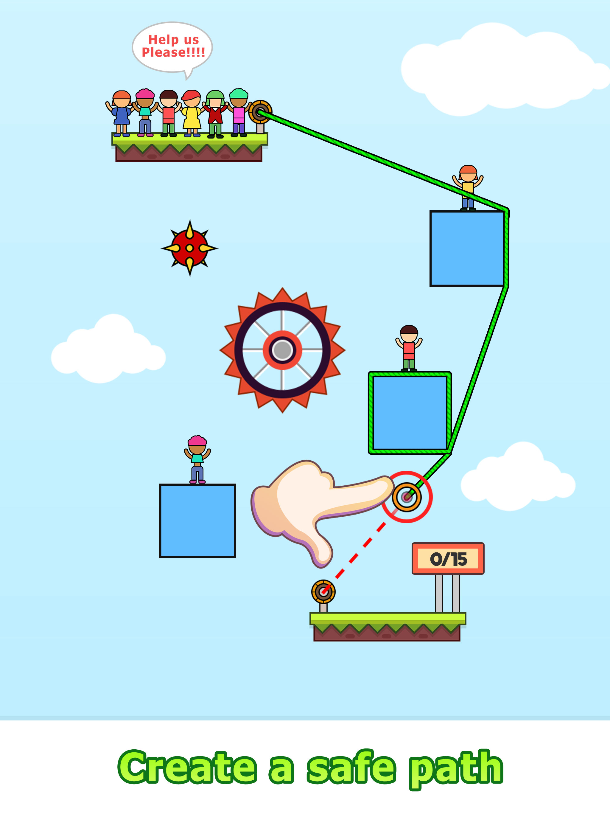Rope Hero -Puzzle Physics Game