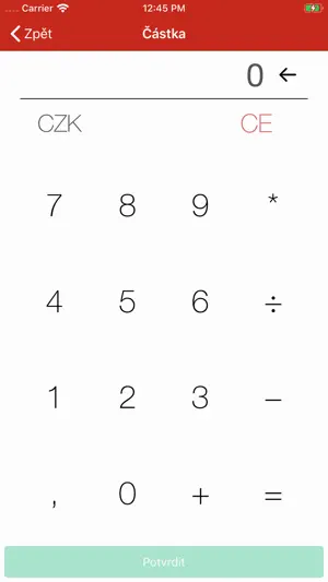 GČP mPOS screenshot 2