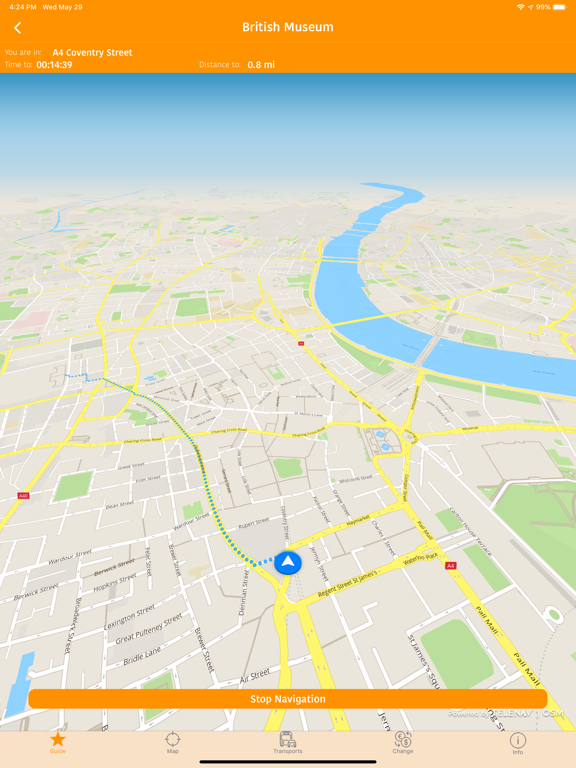 London Map and Travel Guide iPad screenshot 3 - Travel app