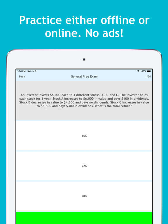 Series 65 Exam Center iPad screenshot 5 - Education app