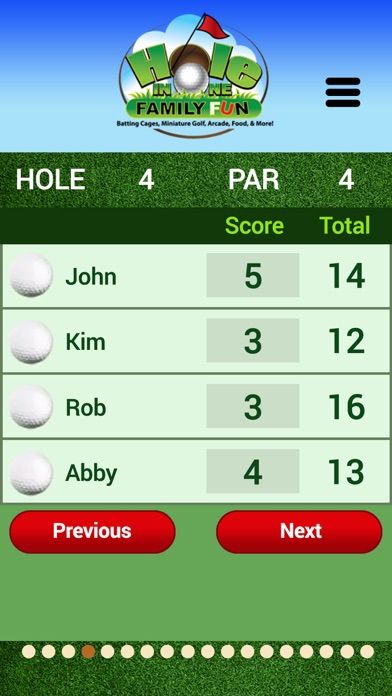 MyMiniGolfScorecard PRO Screenshot