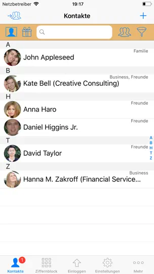 Screenshot von ContactsPro Für IPad auf dem iPhone 1