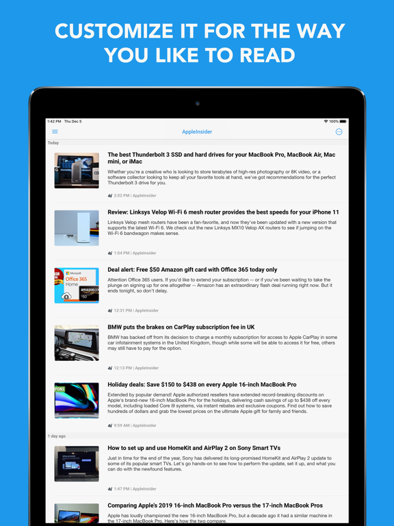 Newsify: Your News, Blog & RSS Feed Reader screenshot