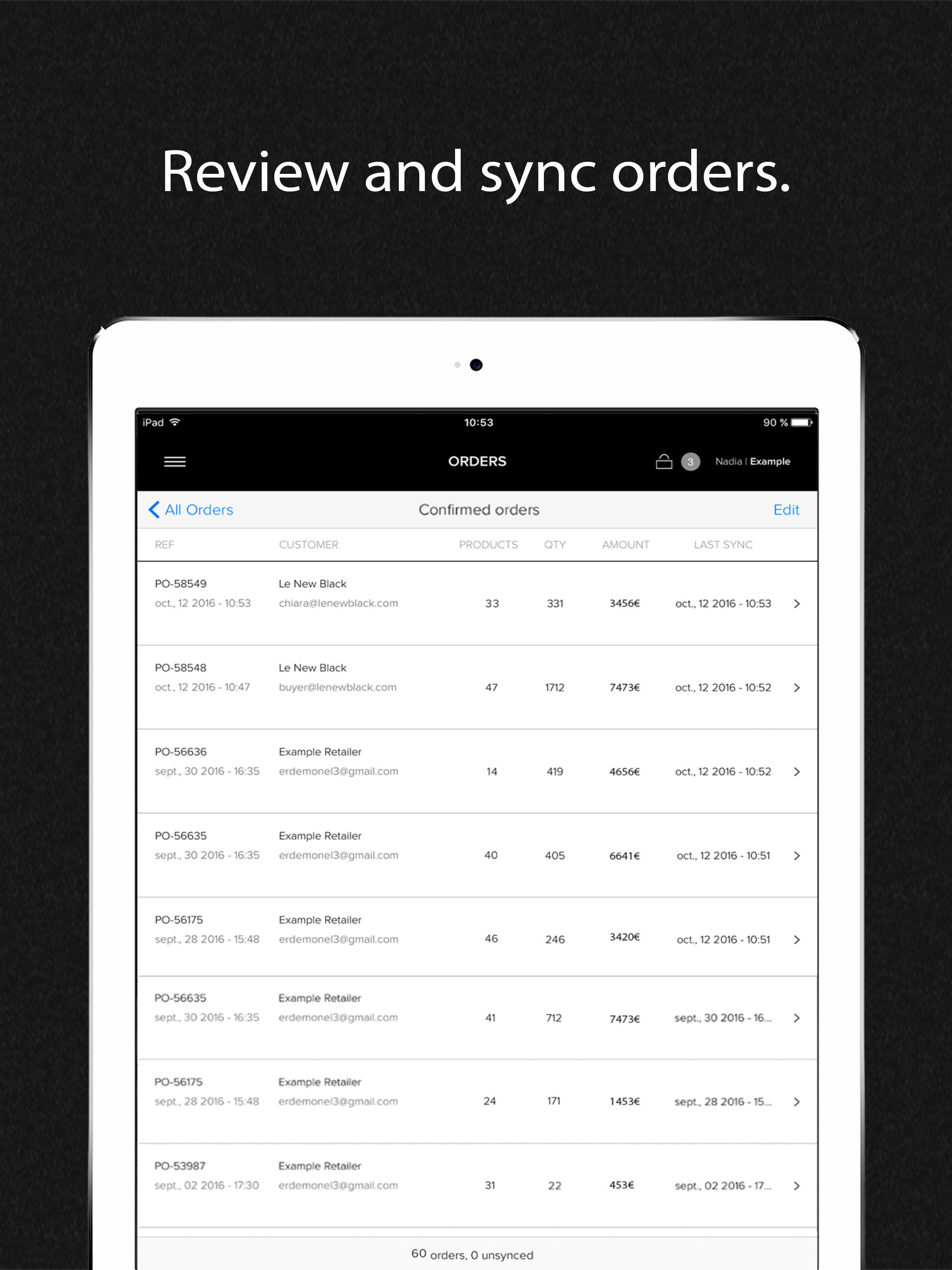 Orders by Le New Black screenshot 5