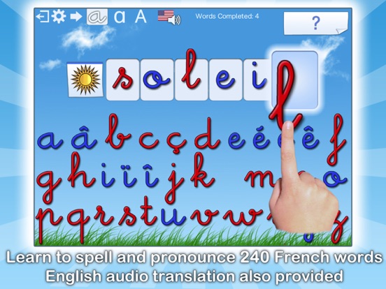 French Words for Kids iPad app afbeelding 1