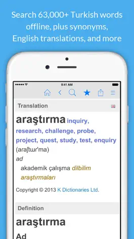 Game screenshot Turkish Dictionary & Thesaurus mod apk