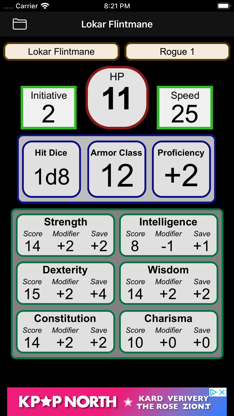Fifth Edition Character Sheet screenshot 1
