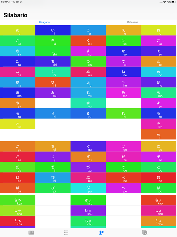 Aprender japones basico iPad screenshot 4 - Education app