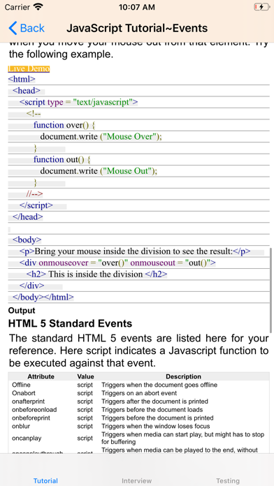 Screenshot #3 pour Tutorial for Java Script