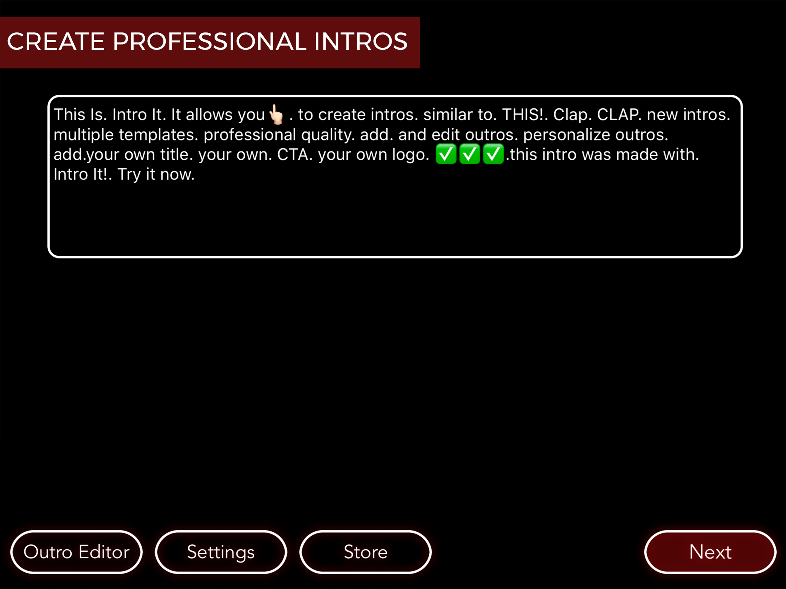 Intro It - Create Text Intros screenshot 8