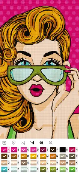 Game screenshot Cross stitch : Color by Letter apk