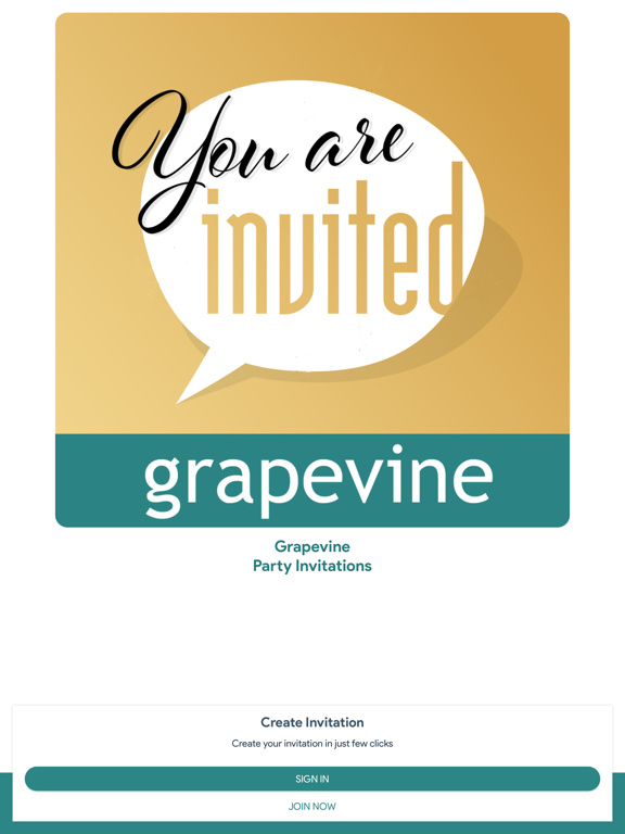 Grapevine Party Invitationsのおすすめ画像2