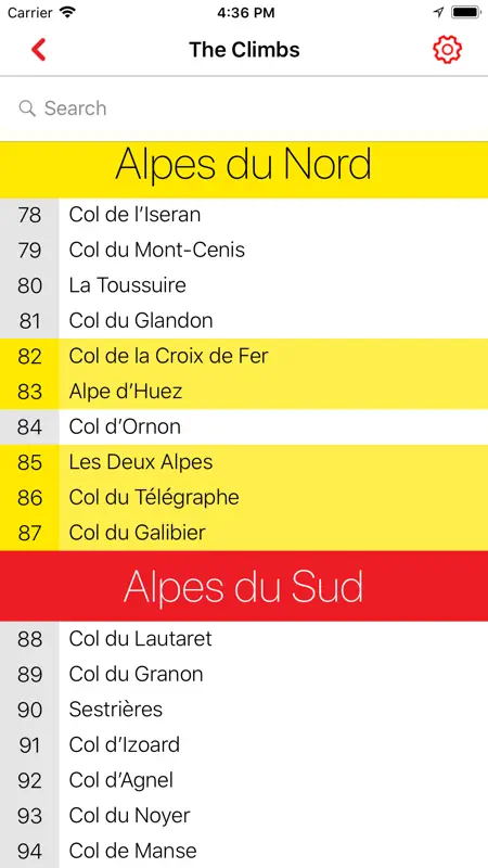 100 Tour de France Climbs screenshot 2 of 5
