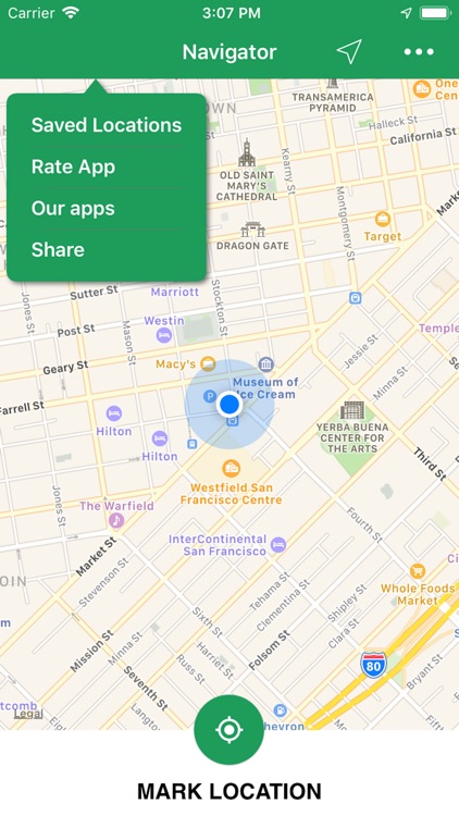 Navigator: Back to location