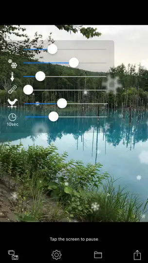 Screenshot von Snowing Camera auf dem iPhone 4