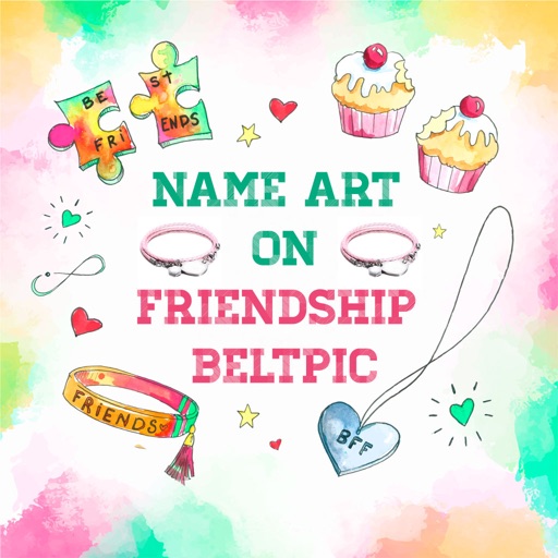 Name art on Friendship BeltPic