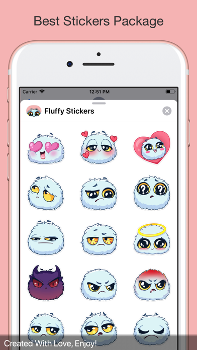 Fluffy Stickers Pack screenshot 3