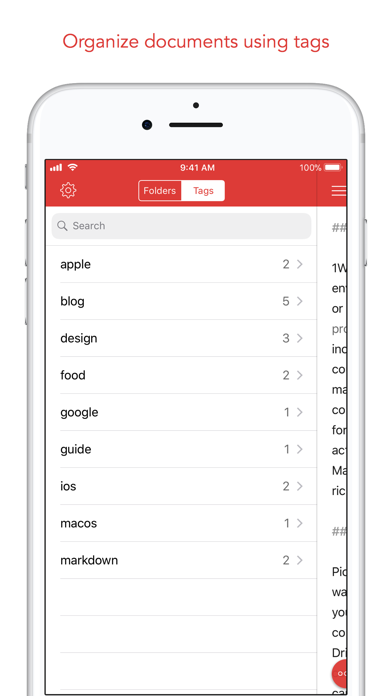 1Writer - Markdown Text Editor Screenshot