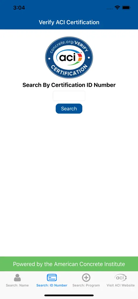 ACI Certification Verify - Reference App | MWM
