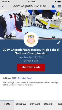 Game screenshot USA Hockey Events apk