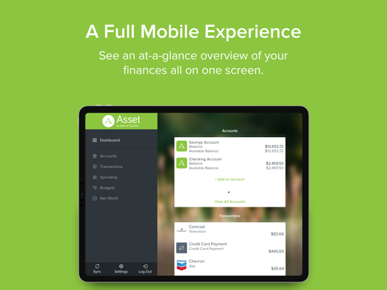 Asset, iPad screenshot 2 - Finance app