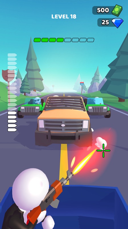 Rage Road - Car Shooting screenshot 1