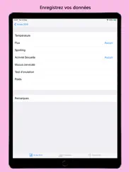 xdot - fertility tracker iPad Captures Décran 2