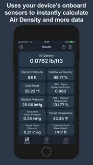 air density & altitude: airlab iphone screenshot 1