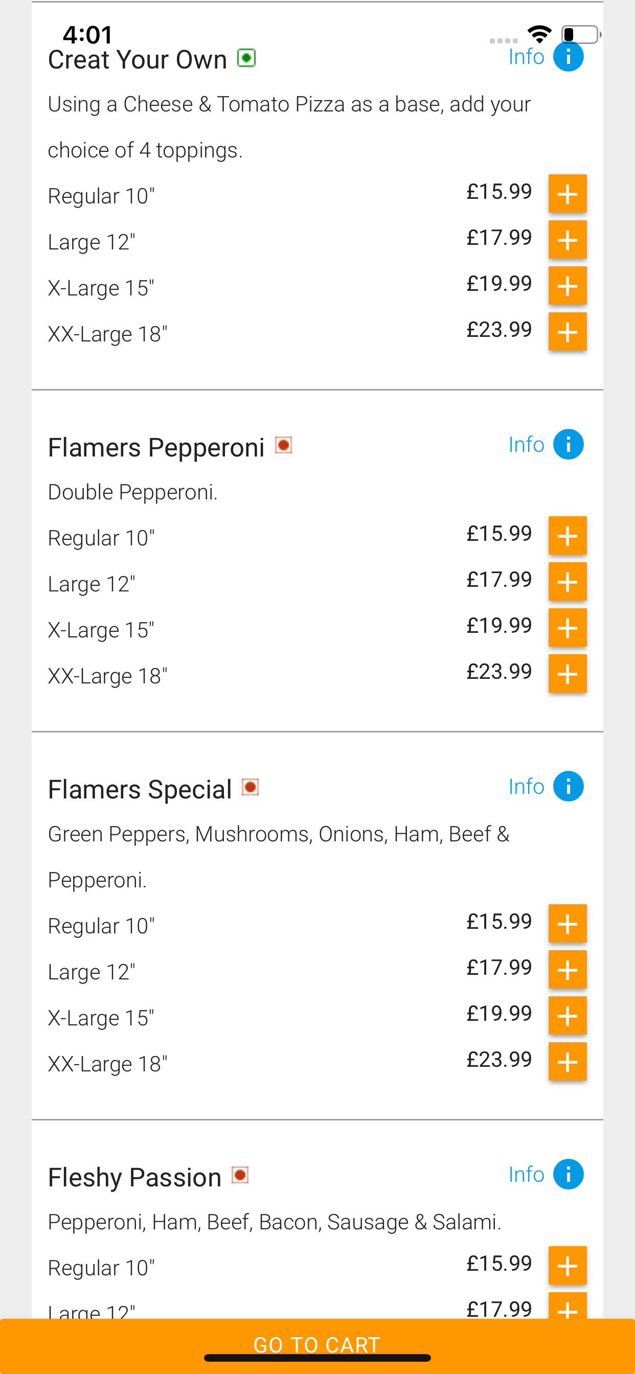 Flamers Pizza screenshot 9